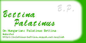 bettina palatinus business card
